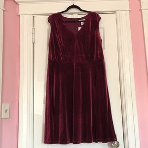 Plus Size Velvet Dress
